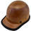 Skullgard Cap Style With Ratchet Suspension Natural Tan with edge ~ Oblique