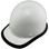 MSA Skullgard Cap Style White w/ STAZ ON Suspension with edge Oblique