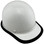 MSA Skullgard Cap Style White w/ STAZ ON Suspension with edge oblique right 