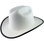 Outlaw Cowboy Hardhat with Ratchet Suspension White with Protective Edge