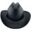 Outlaw Cowboy Hardhat with Ratchet Suspension Black with Protective Edge