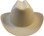 Outlaw Cowboy Hardhat with Ratchet Suspension Tan Color
Front View