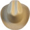 Outlaw Cowboy Hardhat with Ratchet Suspension Tan Color
Front View