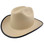 Outlaw Cowboy Hardhat with Ratchet Suspension Tan Color
with Optional Edge Left Side Oblique View