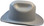 Outlaw Cowboy Hardhat with Ratchet Suspension Gray Side View