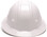 Pyramex 4 Point Full Brim Style with RATCHET Suspension White - Front View