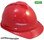 MSA Advance Vented Hard Hats  Red