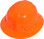 ERB Omega II Full Brim Hard Hats w/ Ratchet Hi Viz Orange pic 1