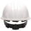 Pyramex 4 Point Cap Style Hard Hats with RATCHET Suspension White
Back View