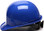 Pyramex 4 Point Cap Style Hard Hats with RATCHET Suspension Blue - Side View