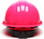 Pyramex 4 Point Cap Style Hard Hats with RATCHET Suspension Hi Viz Pink
 - Back View