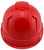 Pyramex Ridgeline Cap Style Hard Hats Red  4 Point - Back