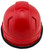 Pyramex Ridgeline Cap Style Hard Hats Red  4 Point - Edge Back