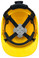 Pyramex Ridgeline Cap Style Hard Hats Yellow - Inside View