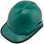 Pyramex Ridgeline Cap Style Hard Hats Green with edge-Left  Oblique View