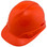 Pyramex Ridgeline Cap Style Hard Hats Hi Viz Orange - Oblique View 2