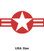 Reflective Hard Hat Decals ~ USA Star