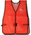 PVC Coated Plain Safety Vest Orange pic 2