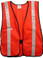 Hi Viz Red Soft Mesh Safety Vests with 1.5 inch Silver Stripes pic 2