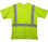 Class Two Level 2 LIME safety SHIRTS with Silver Stripes Pic 3