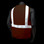 Arc Flame Resistant Orange, Class 2 Sleeveless Vest - Silver Stripes -  Back View in Dark Environments