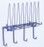 Coat, Glove and Hat Rack, Holds 4pr. Gloves, 8 Hooks for Coats, Shelf for hats - Detail