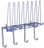 PPE Storage Rack, Stainless Steel, Holds 4 Hard Hats, 4pr. Gloves, 4 sets of rainwear, Shelf for hats or earmuffs - Detail