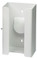 1-Box Vertical Plastic Glove Dispenser, WHITE HEAVY-DUTY PLASTIC