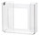 2-Box Vertical Plastic Box Glove Dispenser, CLEAR PLASTIC