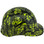 Hades Green Hydro Dipped Hard Hats Cap Style Right