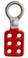 1 inch opening Hasp Die-Cast w/ red coating.  Pic 1