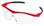 Crews Storm Safety Glasses ~ Red Frame and Clear Lans