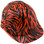 Tiger Orange Hydro Dipped Hard Hat - Oblique Right