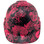 Tattoo Hot Pink Hydro Dipped Hard Hats Cap Style Design - Front