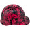 Tattoo Hot Pink Hydro Dipped Hard Hats Cap Style Design - Right