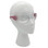 "Lucy" ~ Pink Safety Glasses Clear Fog Free Lens - Oblique Right