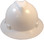 MSA V-Gard Full Brim Hard Hats with Fas-Trac Suspensions White