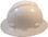 MSA V-Gard Full Brim Hard Hats with Fas-Trac Suspensions White