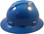 MSA V-Gard Full Brim Hard Hats with Fas-Trac Suspensions Blue