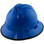 MSA V-Gard Full Brim Hard Hats with Fas-Trac Suspensions Blue - with Protective Edge