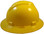 MSA V-Gard Full Brim Hard Hats with Fas-Trac Suspensions Yellow