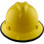 MSA V-Gard Full Brim Hard Hats with Fas-Trac Suspensions Yellow - with Protective Edge