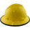 MSA V-Gard Full Brim Hard Hats with Fas-Trac Suspensions Yellow - with Protective Edge