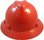 MSA V-Gard Full Brim Hard Hats with Fas-Trac Suspensions Orange