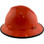 MSA V-Gard Full Brim Hard Hats with Fas-Trac Suspensions Orange - with Protective Edge