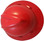 MSA V-Gard Full Brim Hard Hats with Fas-Trac Suspensions Red