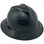 MSA V-Gard Full Brim Hard Hats with Fas-Trac Suspensions Black Edge Oblique Right