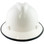 MSA V-Gard Full Brim Hard Hats with Staz-On Suspensions White - with Protective Edge