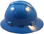 MSA V-Gard Full Brim Hard Hats with Staz-On Suspensions Blue