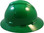 MSA V-Gard Full Brim Hard Hats with Staz-On Suspensions Green